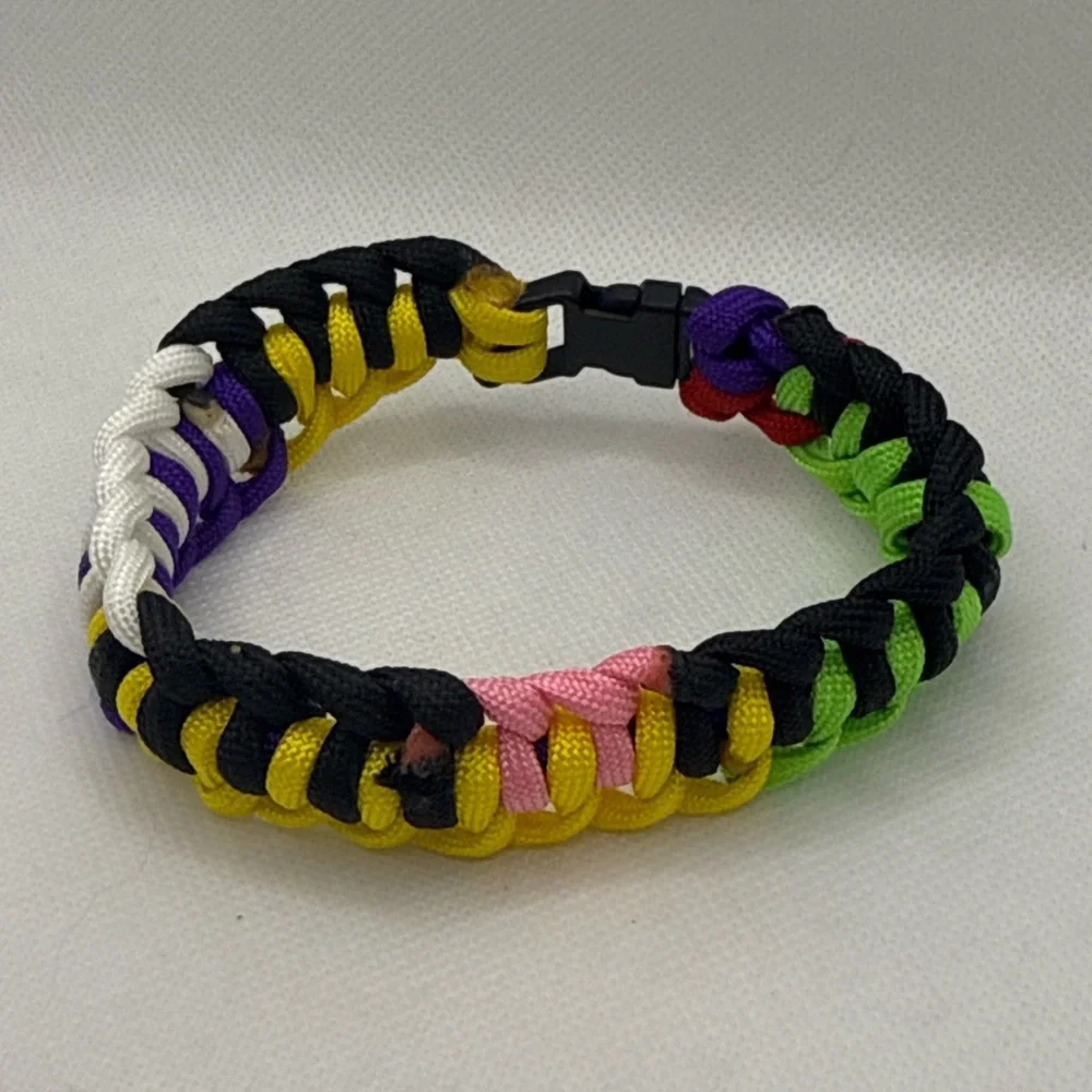 Handmade Multicolor Paracord Dog Collar